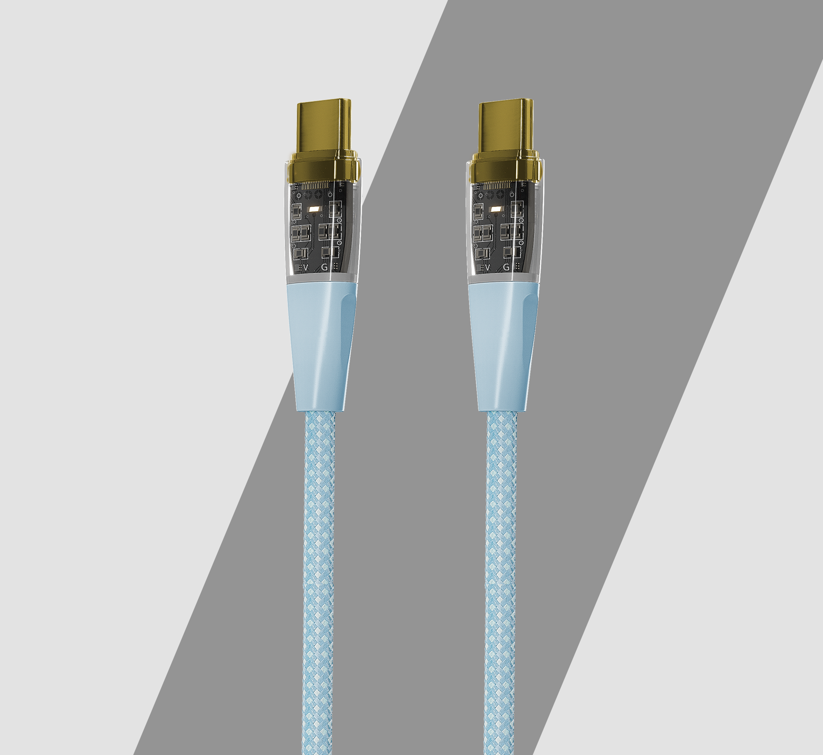 True core series two-color braided data cable 65W - sunnycharger.com